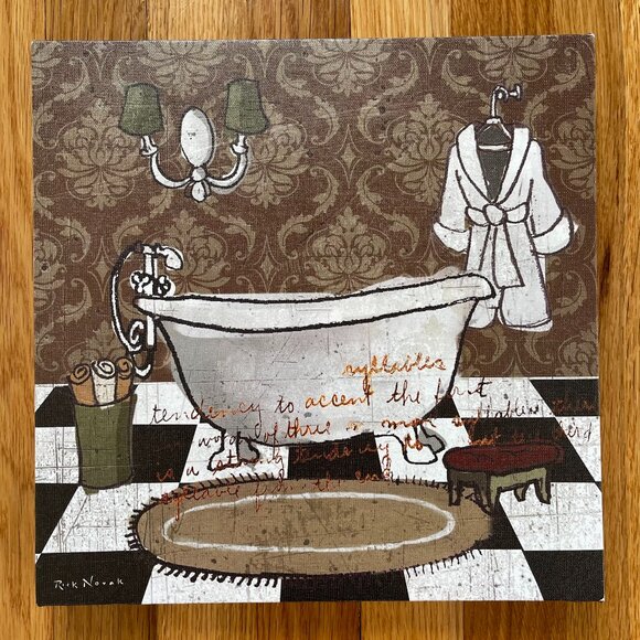 Other - Canvas wall decor - Bathroom (11.5 inch x 11.5 inch )